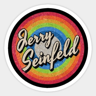 Vintage Style circle - Jerry Seinfeld Sticker